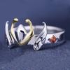 Anime Saint Seiya Knights of the Zodia Pegasus Cosplay Ring Unisex Adjustable Alloy Cartoon Rings Jewelry Accessories Props Gift