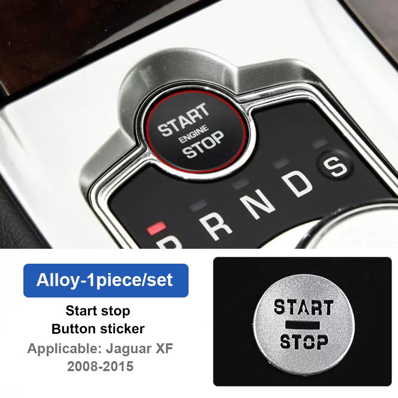 

Аксессуары для Jaguar XF, съемный руль из алюминиевого сплава, многофункциональные наклейки на кнопки, серебристый тюнинг автомобиля XF Start stop