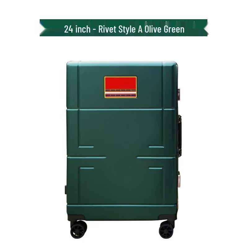 Miyewing 24-inch Riveted Retirement Souvenir Luggage