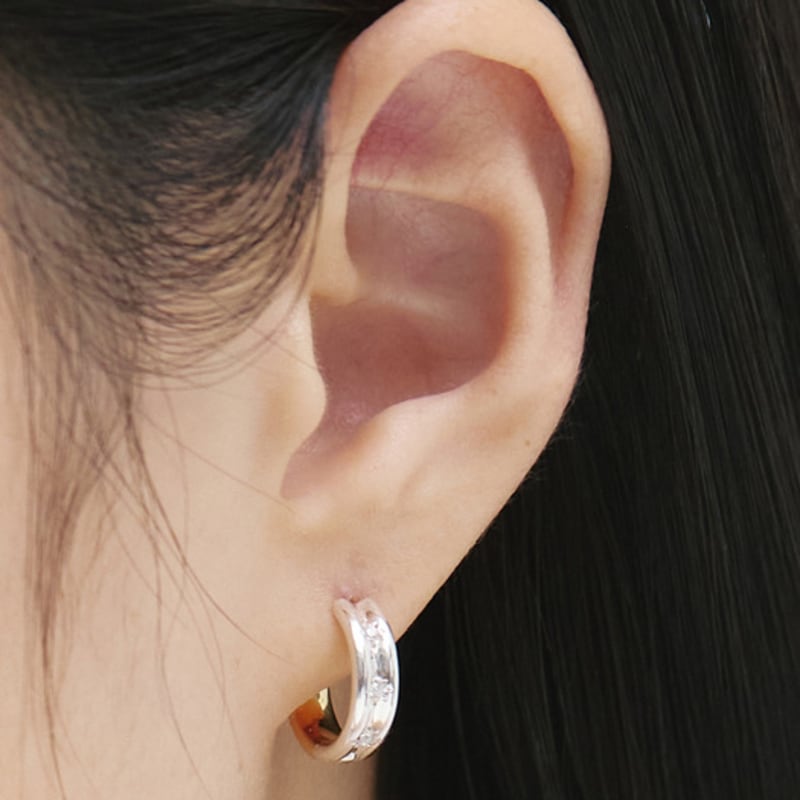 

LOVEMBER [silver 925] Misty Hoops SILVER&GOLD