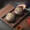 Ceramic Tea Jar with Lid Home Portable Candy Snack Box Multifunctional Ceramic Nuts Coffee Bean Medicinal Material Storage Jar