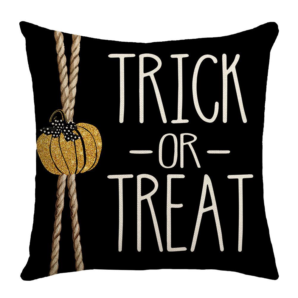 Halloween Pillow Home New Cat Pumpkin Candy Sofa Decorative Pillow Case
