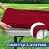 Fitted Tablecloth Rectangle Tablecloths, Elastic Stretch Folding Table Top Cover Reusable for Outdoor Picnic Camping Party Event