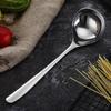 Korean Style Stainless Steel Deepened Soup Spoon with Large Head