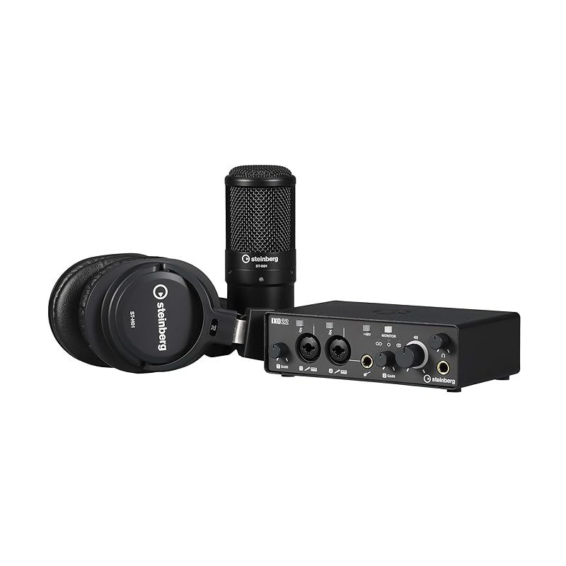 

steinberg Steinberg USB2.0 audio interface 24bit/192kHz recording pack Headphone/mic set IXO Recording Pack IXO22 B R PACK