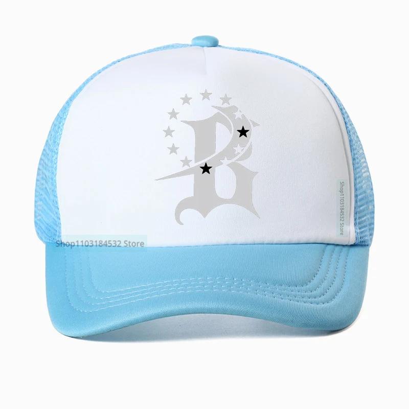 

Funny B Printing Unisex Baseball Cap Summer cool Unisex Women Mesh Breathable hats Comfortabse Fitness hat Casquette Adjustable