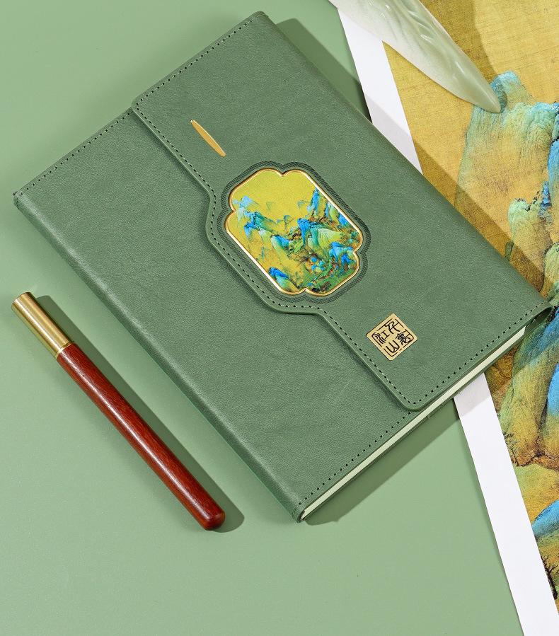 Custom Retro Laptop Gift Set with Notebook and Logo