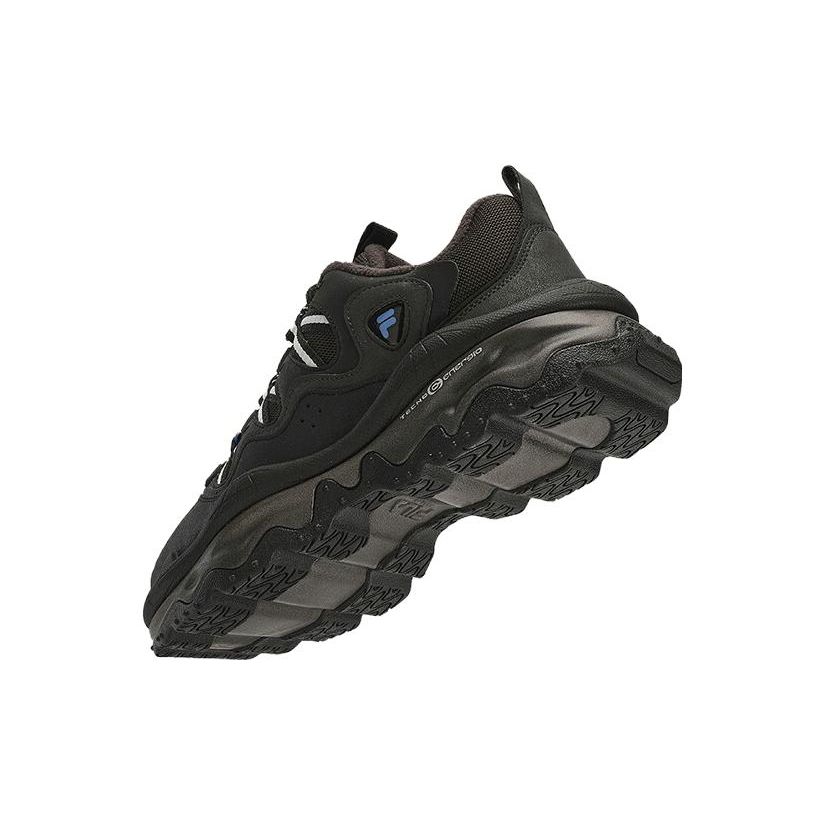 Fila Fusion Fabric Synthetic Leather Versatile Comfortable Shock Absorbing Wear Resistant Breathable Low Top Casual Shoes Men Sneaker T12M341113FBB