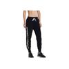 Under Armour Rival Graphic Fleece Joggers With Elastic Waist And Drawstring Women Bottoms Black 1370844-001