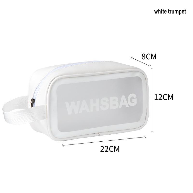

Frosted PU Large Capacity Transparent Travel Makeup and Toiletry Bag