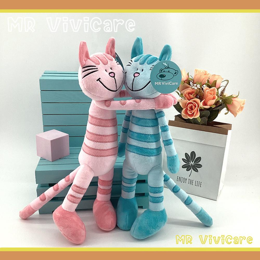 Weihnachts-Plüschkatzenpuppe mit weichem Kurzplüsch für die Feiertags-Wohnungsdekoration Geschenk für Kinder