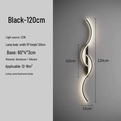 Modern Minimalist Long Strip LED Wall Lamp