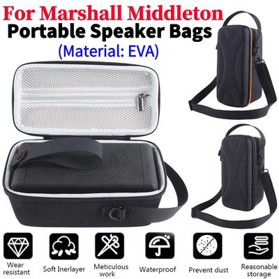 Étui de transport rigide pour haut-parleur EVA, bretelles réglables, sac de boîte Audio, accessoire de cordon d'alimentation Anti-chute pour Marshall Middleton