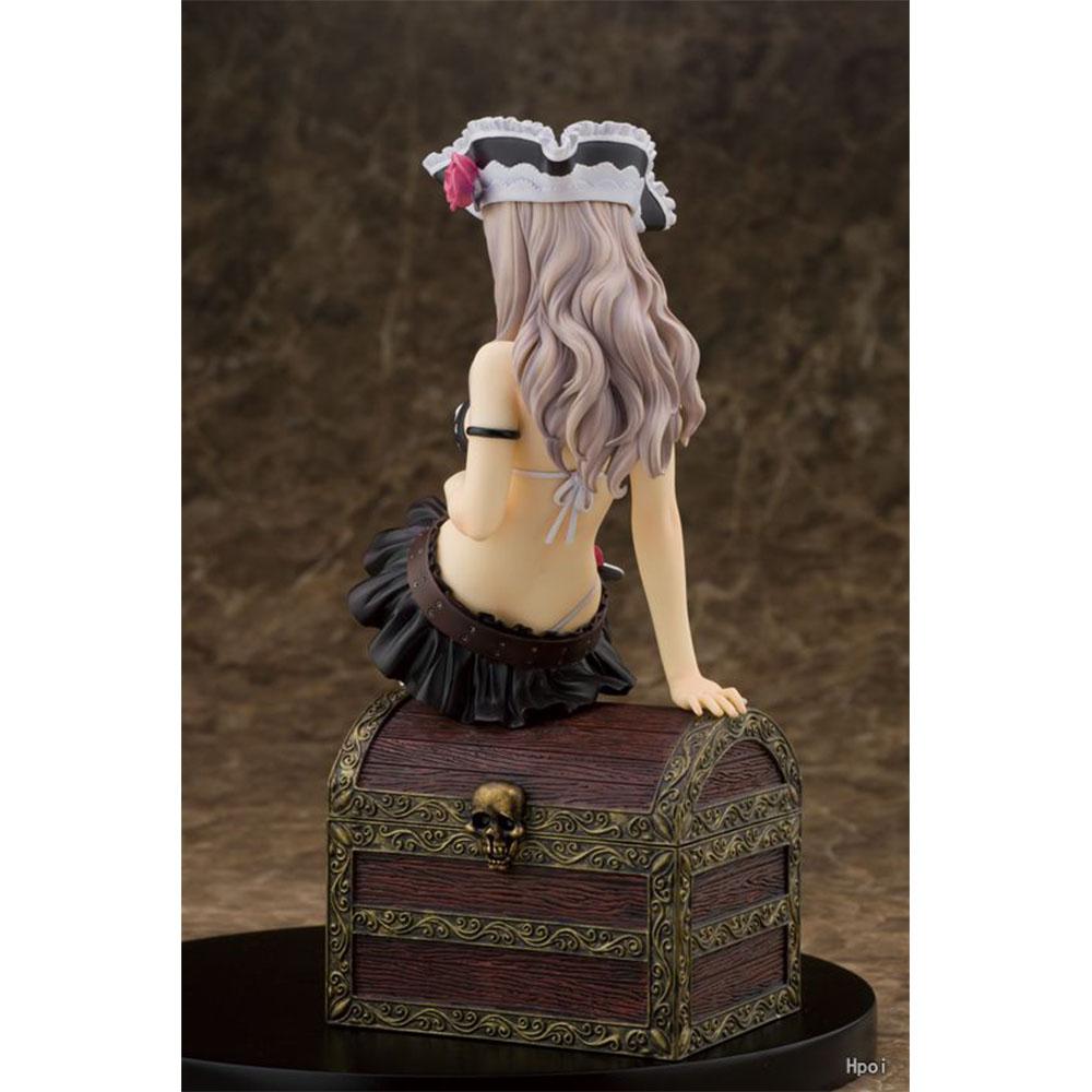 18CM Belubert Figure Anime Game Shining Ark Cute Desktop Pirate Swimsuit Golf Model Toy s Gift Collection Ornaments PVC