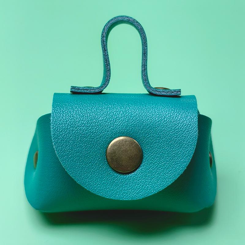 

Шикарный кожаный мини-кошелек и кулон-подвеска для ожерелья, чехол для наушников