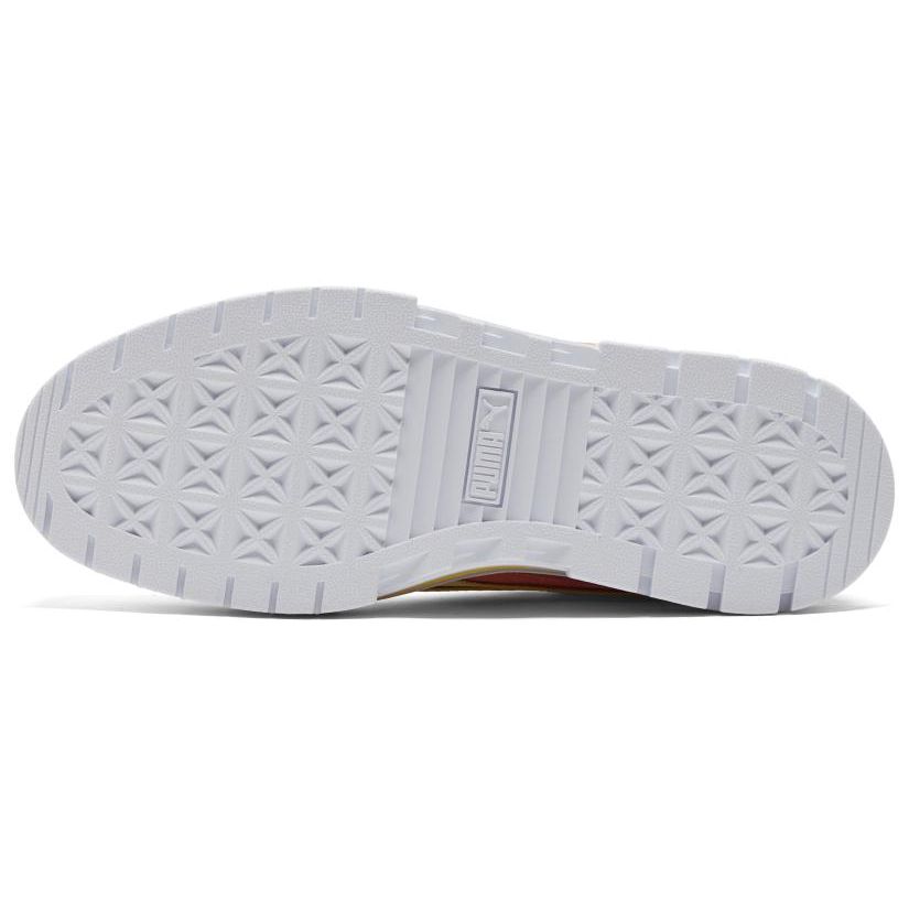 Puma Mayze Fs Interest Comfortable Thick Sole Low Top Sneakers Women sneakers White Yellow 387474-03