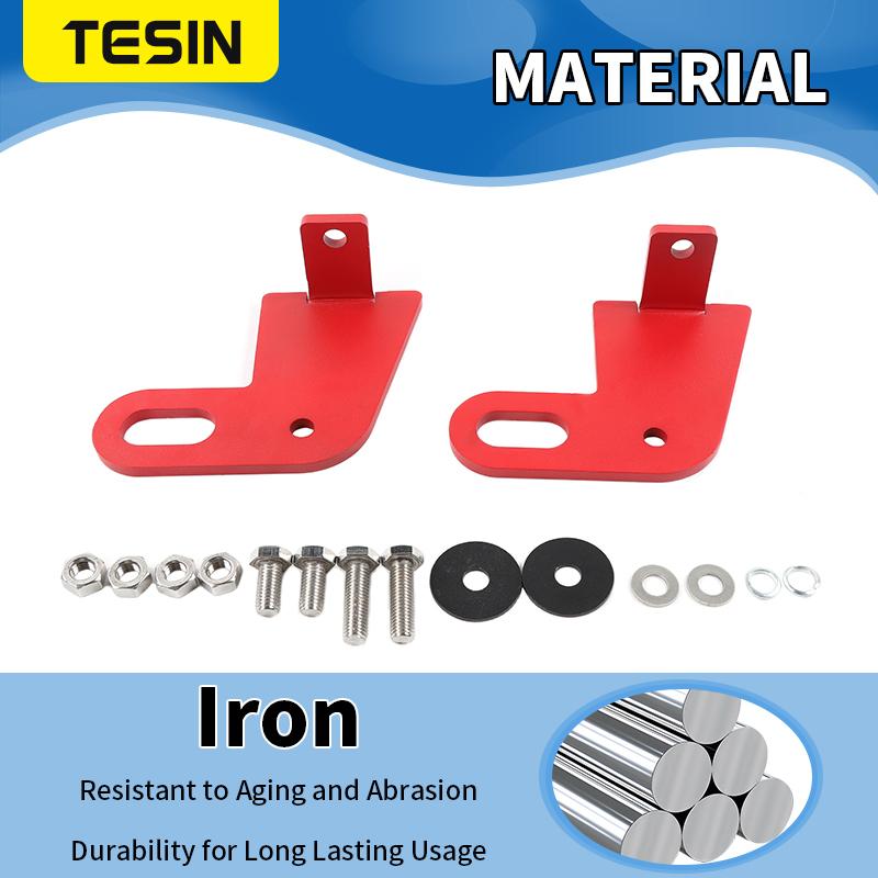 TESIN Car Towing Bars Kit For Suzuki Jimny 2019 2020 2021 2022 2023 2024 Front Rear Bumper Bar Towing Trailer Hook Accessories