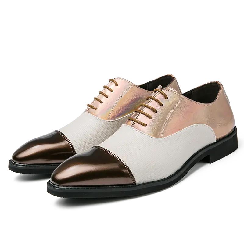 Men Dress Derbys Formal Leather Wingtip Business Shoes Tuxedo Wedding Shoes Plus Size