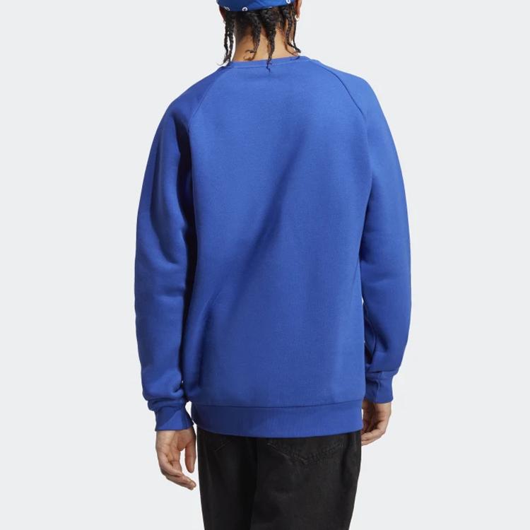 Adidas Originals Trefoil Essentials Crewneck Sweatshirt Men Sweatshirt Blue IA4825