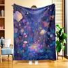 1pc of Dream Forest Flannel Blanket, High-definition Digital Print, All-season Use, Sofa Throw, Skin-friendly Soft 100% Polyester, the Perfect Gift Fo
