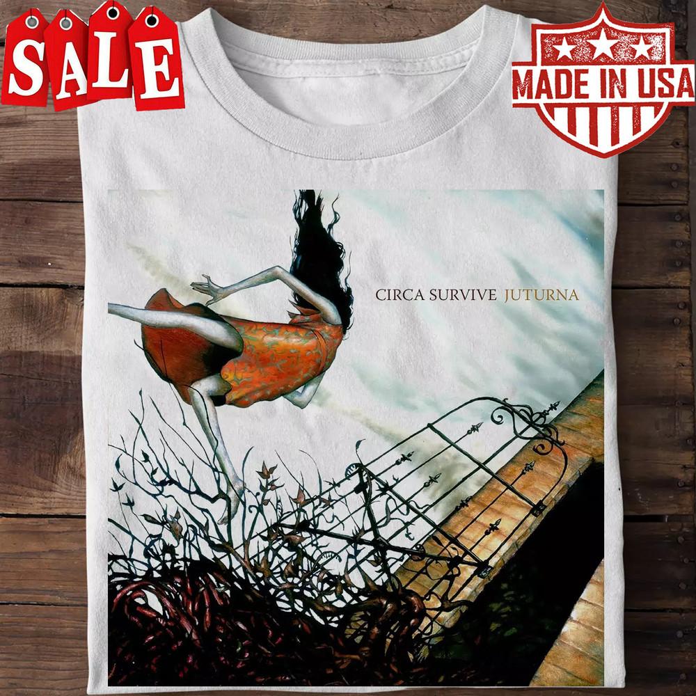 NEW Circa Survive Juturna Album White All Size T-Shirt Unisex T-Shirt S