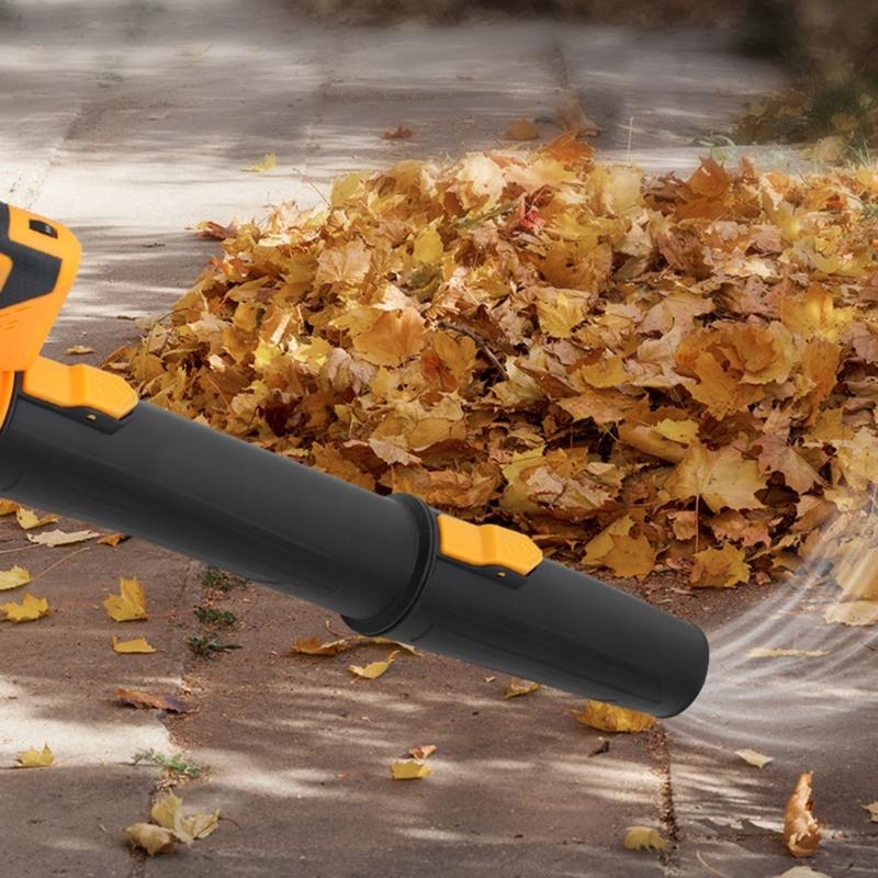 Soffiatore per foglie senza fili brushless ad alta velocità 280000 giri/min 650 CFM 288 MPH Soffiatore portatile per la pulizia esterna Costruzione in acciaio inossidabile