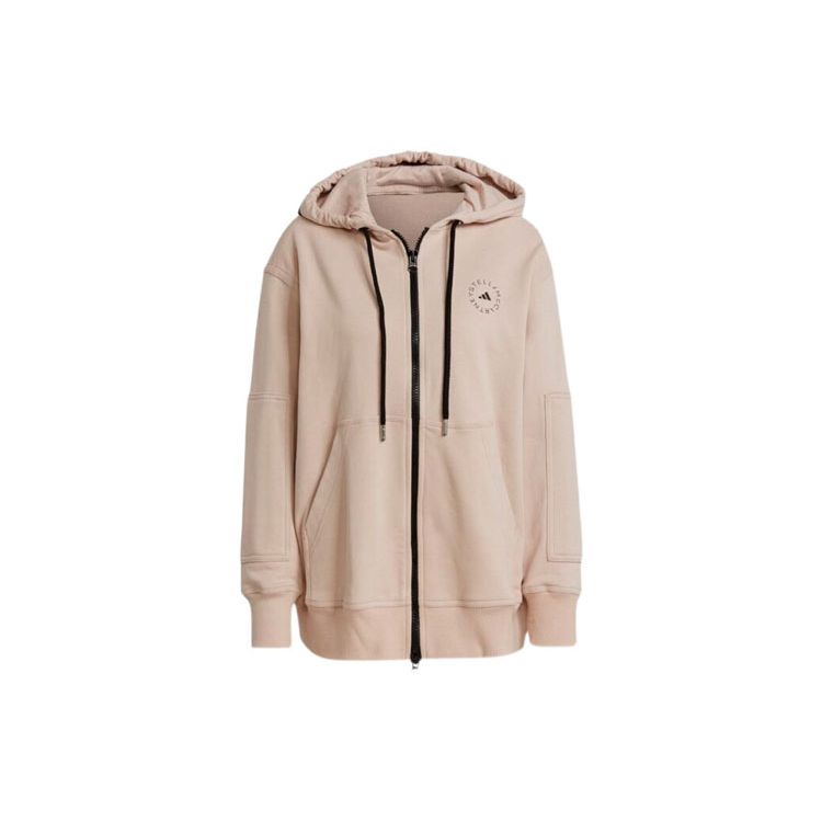 

Adidas Куртка с капюшоном на молнии с принтом букв, женская розовая GL4260 S