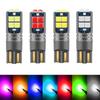2pcs T10 W5W Super Bright Car Interior Reading Dome Light Marker Lamp 168 194 LED Auto Wedge Parking Bulbs Orange High Quality