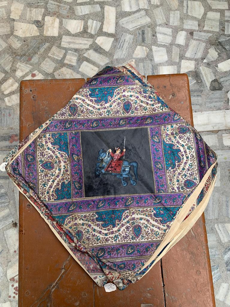 Hand Embroidered Cotton Pillow Cover: Bohemian Decorative Cushion 40