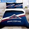 3PCS Avalanche Team Spirit Bedding Set,Including 1pc Duvet Cover And 2pcs Pillowcases Perfect for Bedroom, Dormitory, Fan Christmas Gift