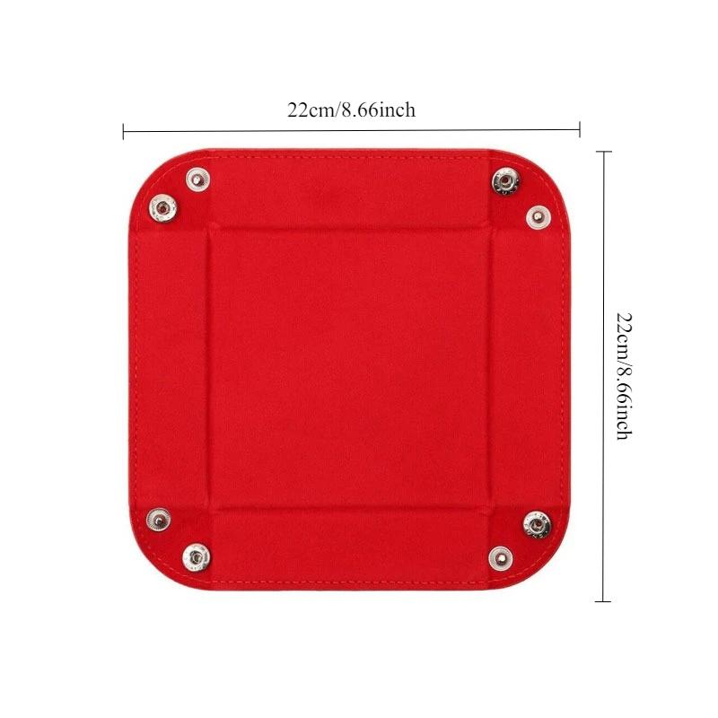 

Desktop Decoration Box Jewelry Storage Tray Dice Plate Foldable Dice Tray Dice Game Storage Tray Home Decoration Storage Tray