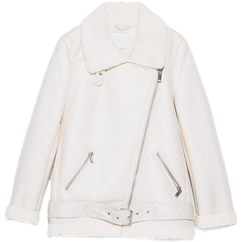 

Черный с дополнительной подкладкой Зимний новый локомотивный двусторонний жакет с меховой подкладкой Rice White XL