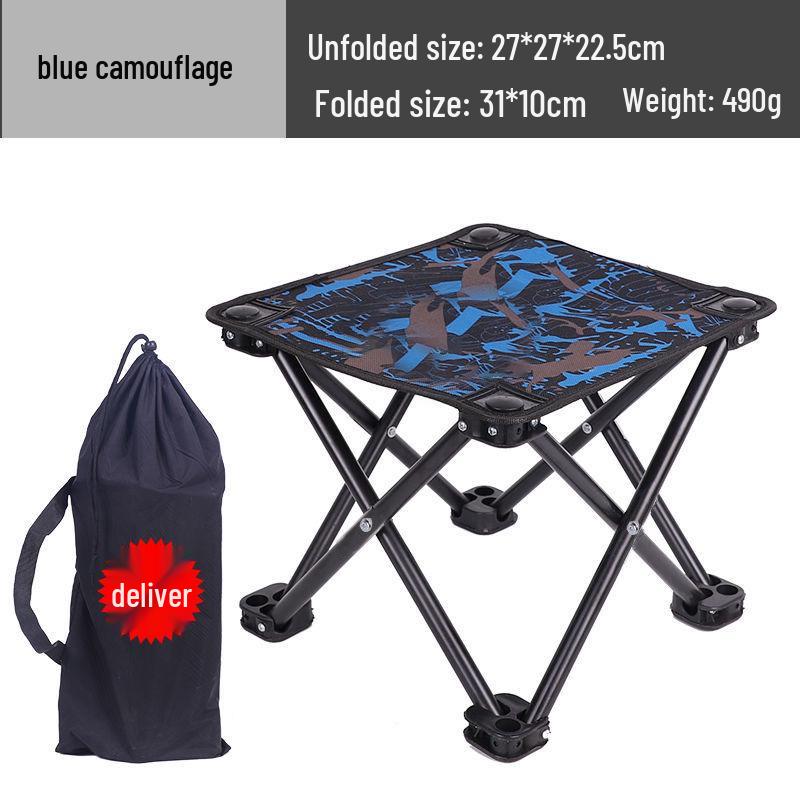 Portable Outdoor Folding Stool for Fishing, Sketching, and Picnics