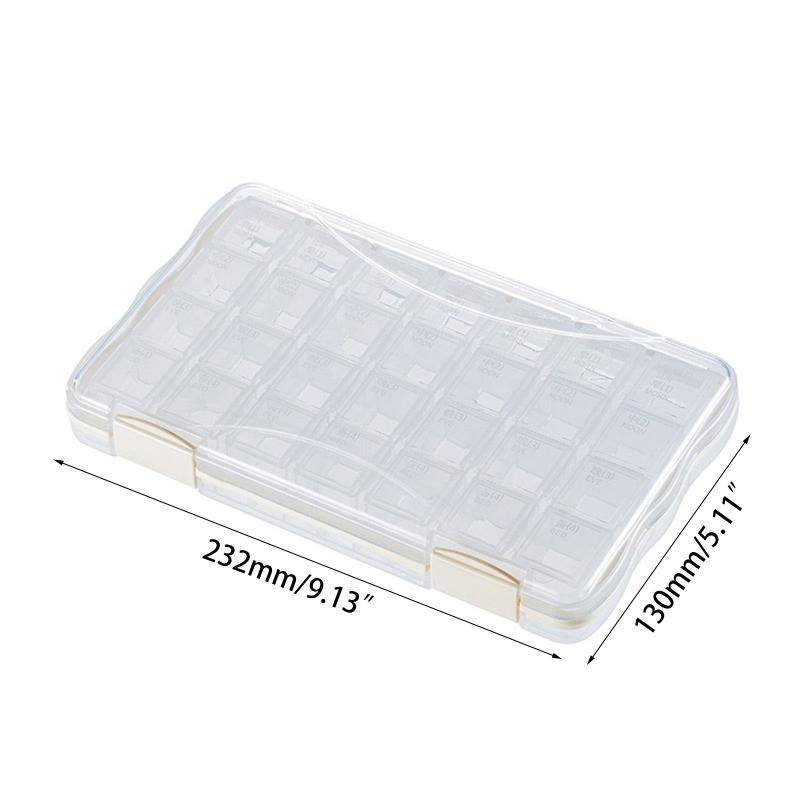 Pill Medicine Box Holder 21/28 Grids Weekly Storage Organizer Container Case for Outdoor Traveling Camping Portable