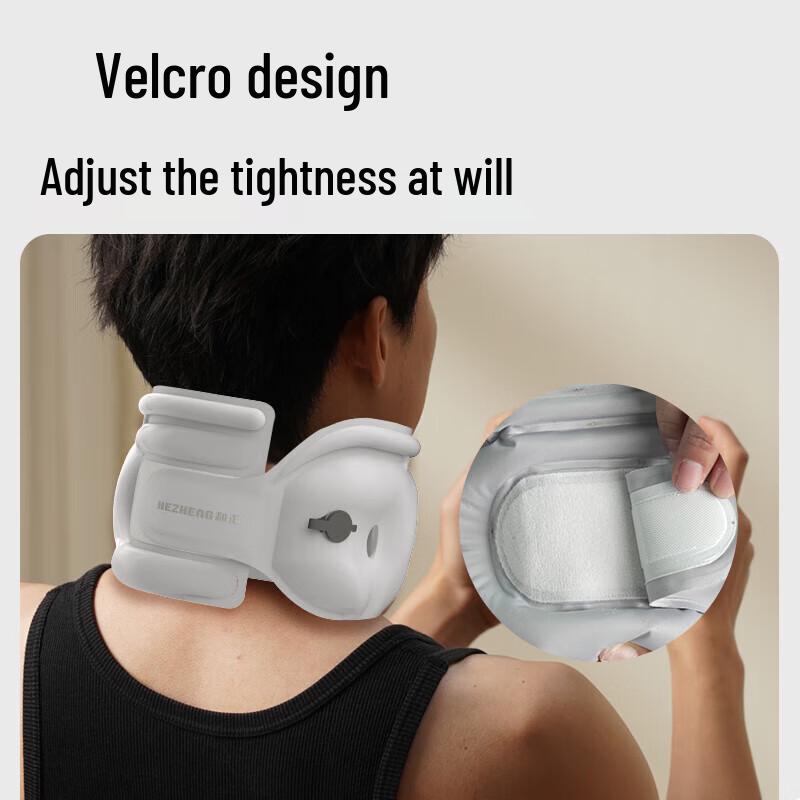 HEZHENG Portable Inflatable Neck Pillow CN plug (adapter included)