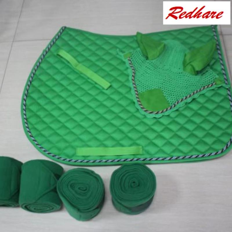 Buy Horse Saddle Pad and Horse Ear Fly Veil and Horse Leg Boot for