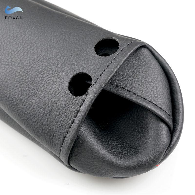 2pcs Car Accessories Seat Armrest Handle Leather Cover Trim For Citroen C4 Peugeot 307 2008