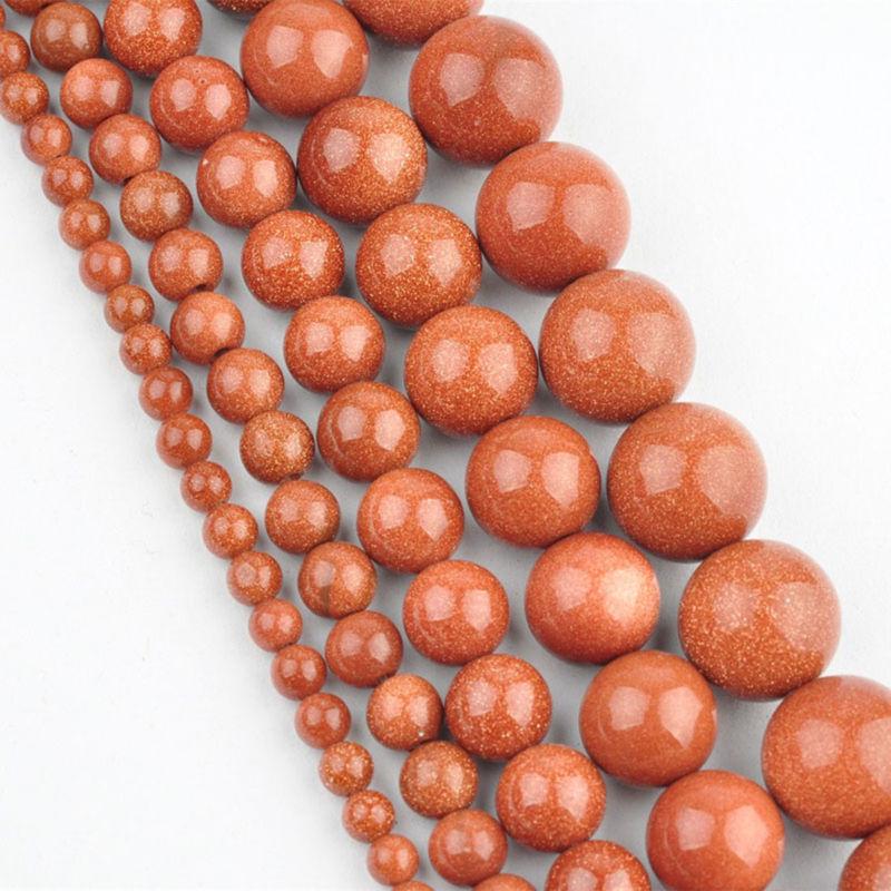 Luźne koraliki Space Quartz Gemstone Round Bead Natural do naszyjnika DIY 4-12mm Wysokiej jakości