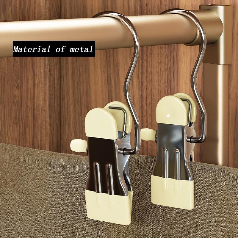 Portable Boot Hanger for Closet, Laundry Hooks with Clips, Boot Holder, Hanging Clips, Portable Multifunctional Hangers Single