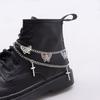 Delicate Boot Chain Punk Shoe Chain Boot Bracelet Double Layer Cool Aesthetic Chain for Daily Wear and Parties