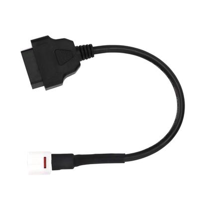 כבל דיאגנוסטיקה, Qiilu 4 פינים ל-OBD2 קורא קודי תקלות מאפיינים יציבים Yamaha התאמה סורק אופנוע כבל דיאגנוסטיקה