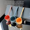Long-Handled Plastic Water Ladle with Thickening for Home Use In The Kitchen, Simple Single Color Water Scoop with a Spout for Washing Vegetables