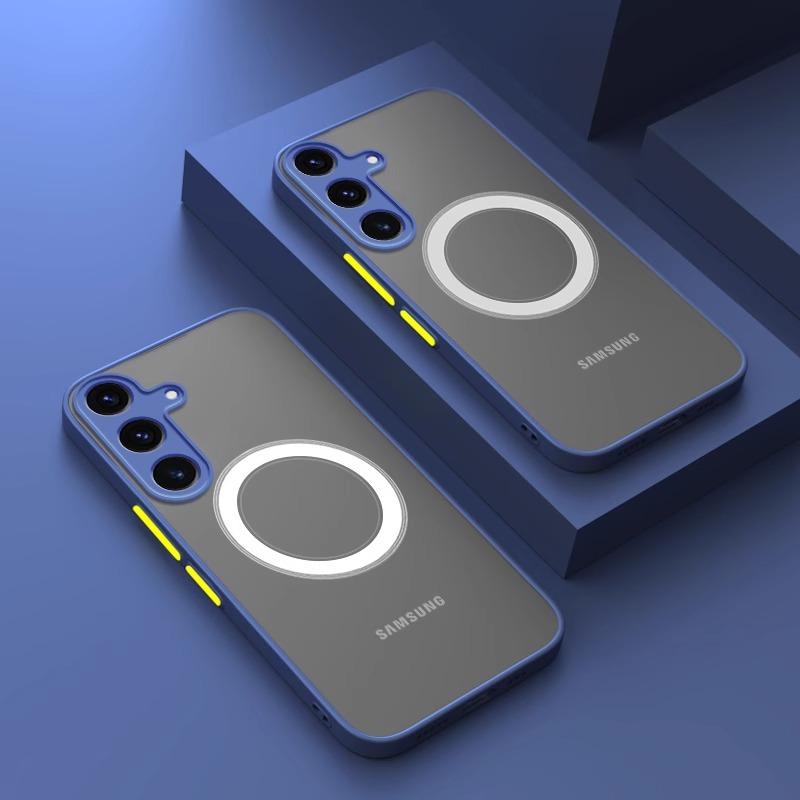 Suitable for Samsung S25 Mobile Phone Case New Ultra-thin Matte S25ultra Skin Contrast Color Silicone S23 Translucent Shell