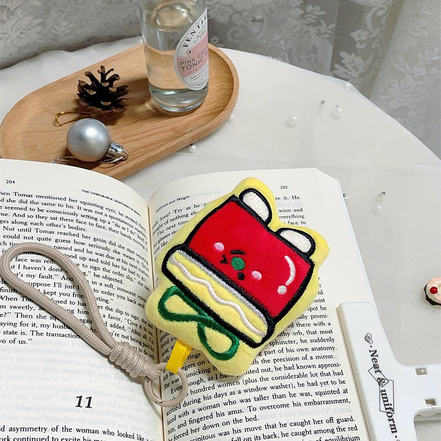 Plush Christmas Cookie And Sock Decorations With Short Plush For Bag Accessories