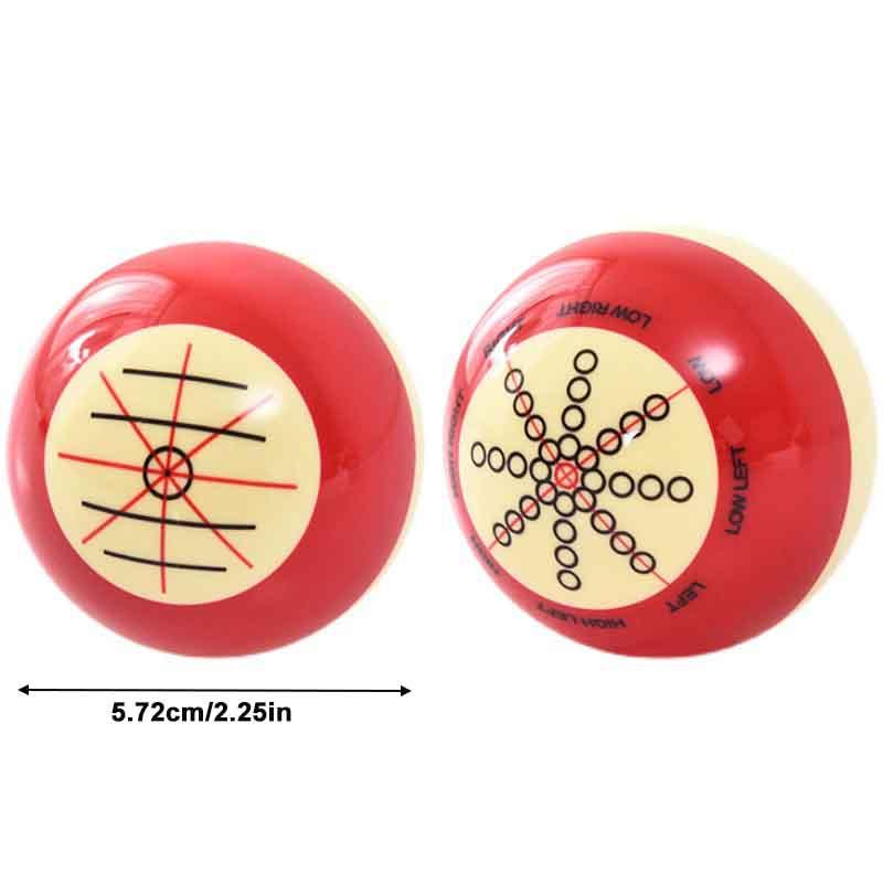 Rot-Weißer Trainings-Billardkugel 1-1/2 Standard 57,2 mm Amerikanische Fortgeschrittene Trainingskugel Artifa Unterhaltungsgeräte
