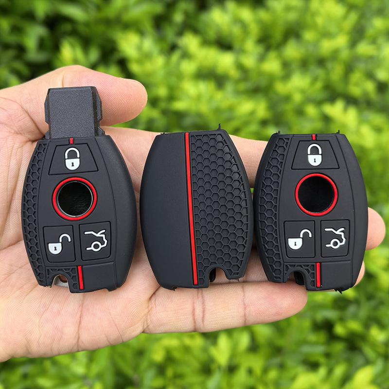 Silicone Car Samrt Key Fob Case Cover For Mercedes Benz A B C E S G Class W204 W205 W212 W213 W176 W177 GLC CLA AMG Accessories
