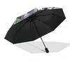 1pc Jujutsu Kaisen Characters Automatic Opening Umbrella - Portable 3-Fold Design with 8-Bone Iron Frame - Outdoor for Fans, Travelers, Daily Use - Pe