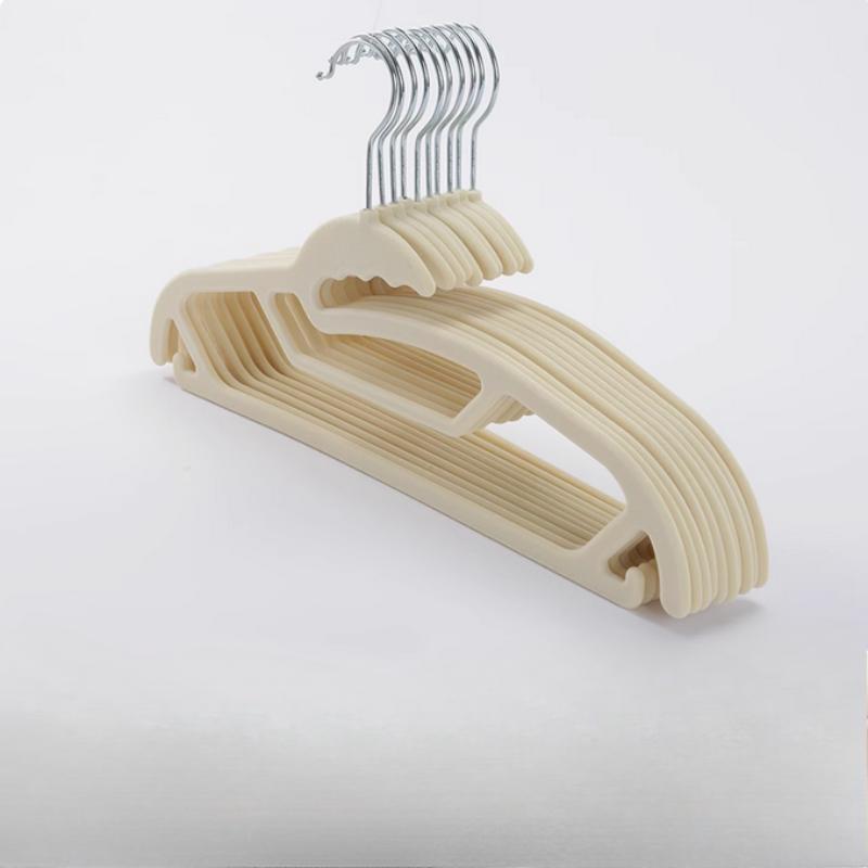 Velvet Hangers 5/10/15 Pack Beige,Non Slip Felt Coats and Suit Organizer for Closet,Lightweight Thin Space Saving Dress Hanger