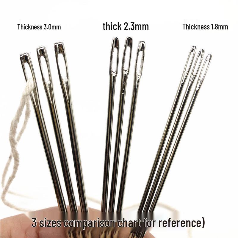 Extra Large Burlap Knitting & Sewing Needle - Thick, Extended, Big Eye Design