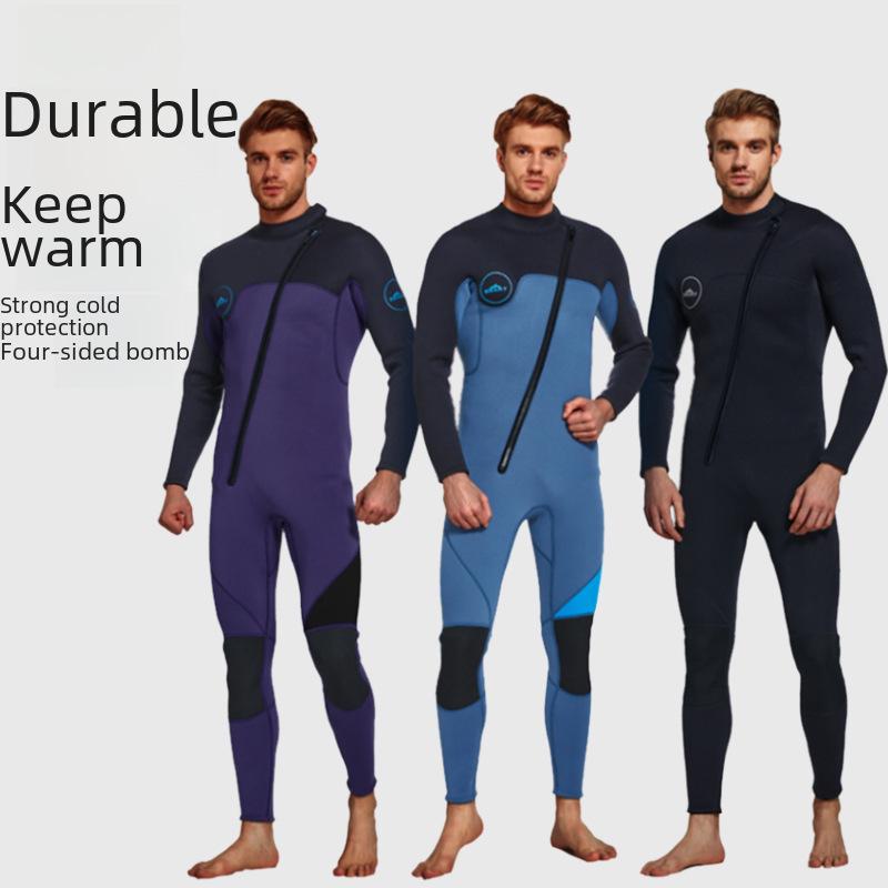 

Shark Bart Men s 3MM Long-Sleeve Sunscreen Diving & Surfing Wetsuit M